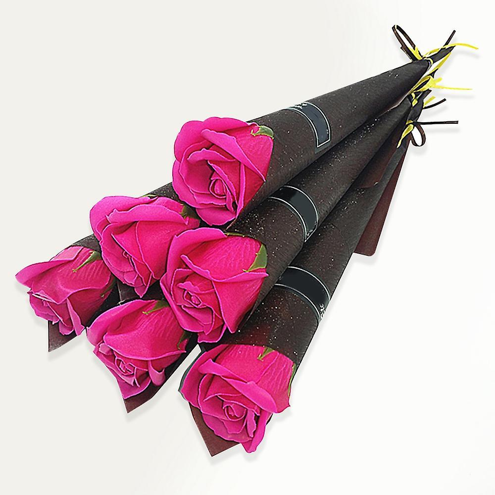 10pcs Single Rose Simulation Korean Rose Soap Flower 4