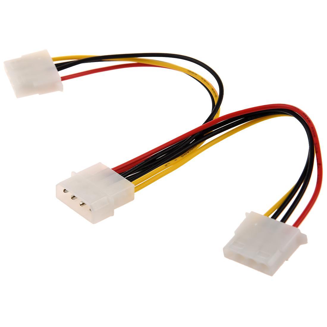 Computer Molex 4 Pin Power Supply Y Splitter Cable