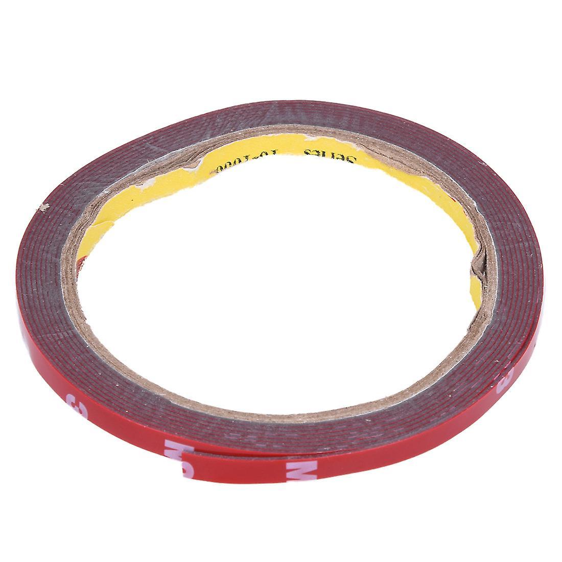 3m Strong Permanent Double Sided Foam Tape Roll, Red 6mm X 3 Meters