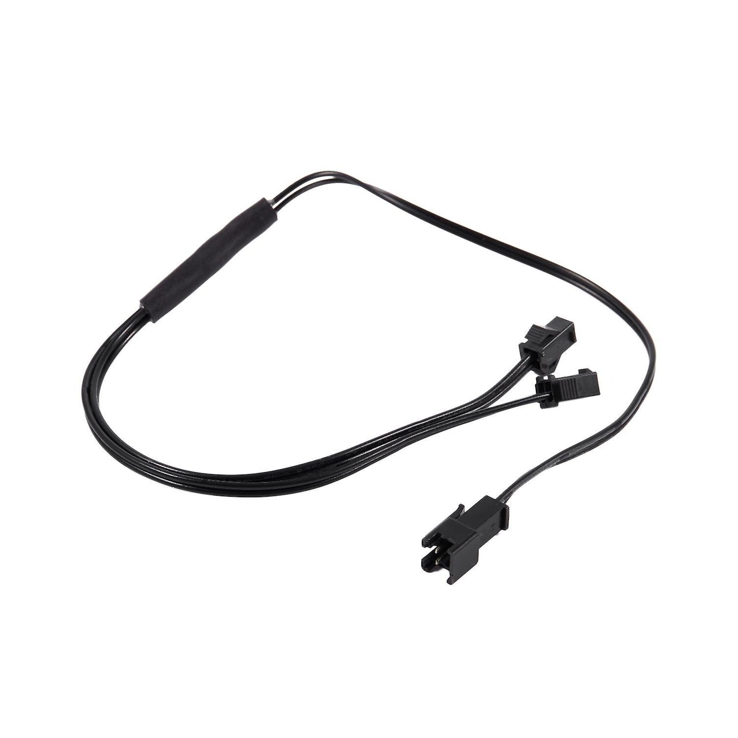 Female to Male 2 Pin Connector El Wire Inverter 2 Way Splitter Black