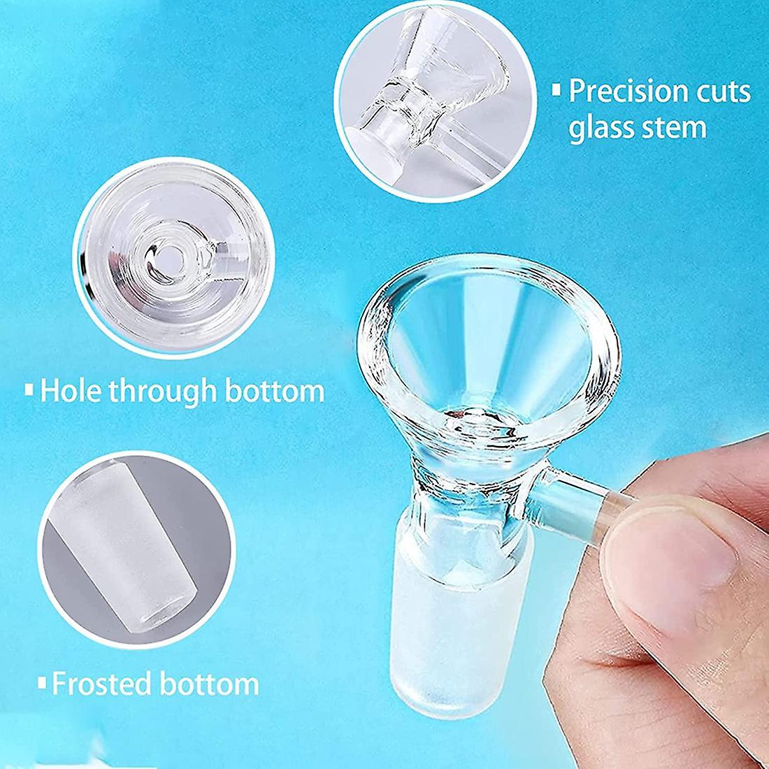 3 Pieces Of Glass Funnel Glass Bowl Adapter Manual Clear Dish Rack