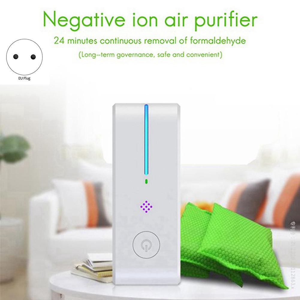 Plug In Air Purifier for Home Cleaner Small Air Ionizer Green Eu Plug
