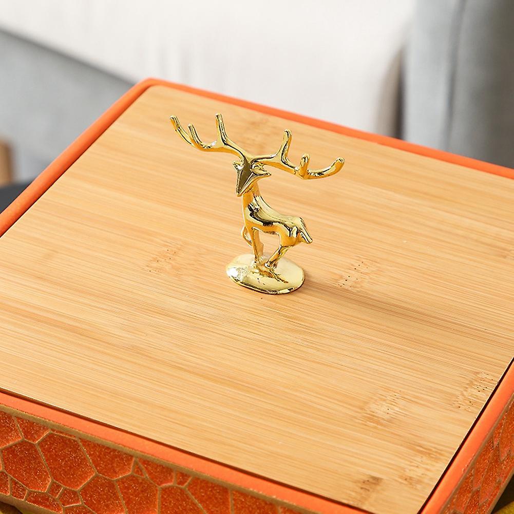 Light Luxury Storage Box Elk Dried Fruit Box with Lid Tray -green