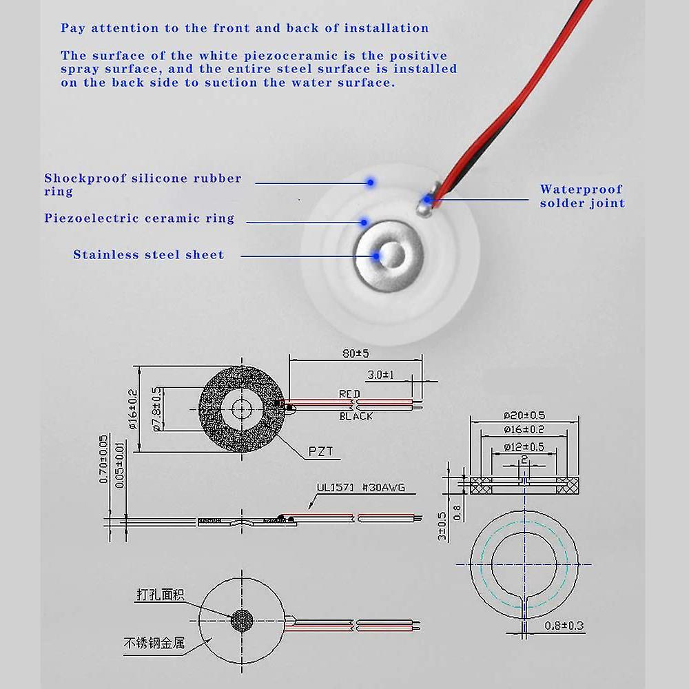 3pcs Atomization Plate with Usb Humidifier Module with Timing Switch