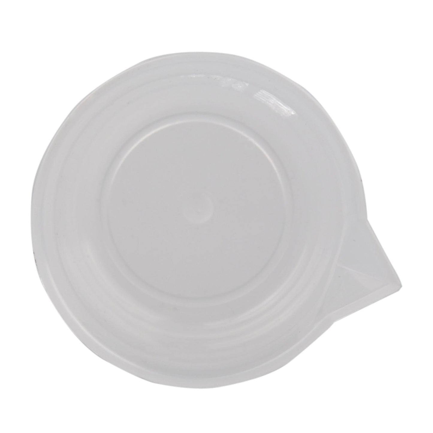 Clear White Plastic 100ml Measuring Cup Beaker for Lab Kitchen
