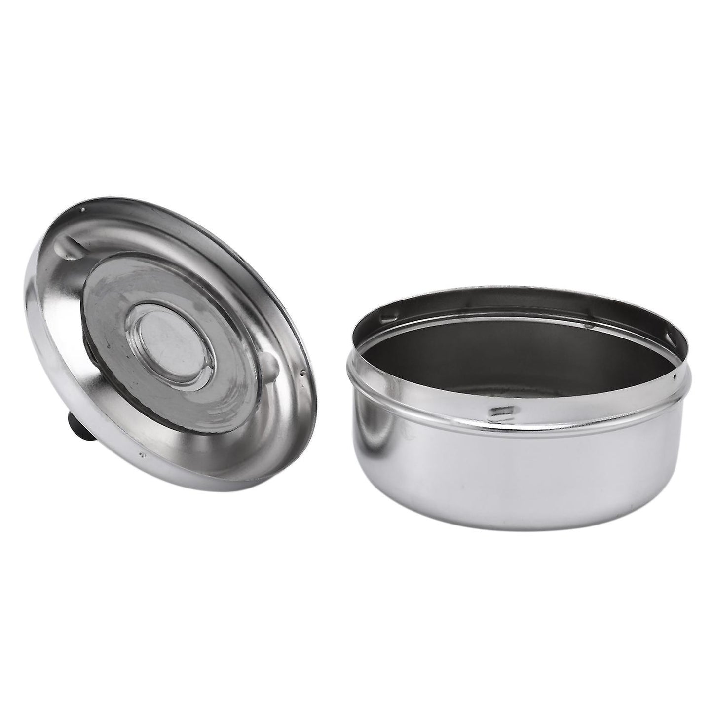 Round Spinning Ashtray Stainless Steel Housewares Spinning with Cover