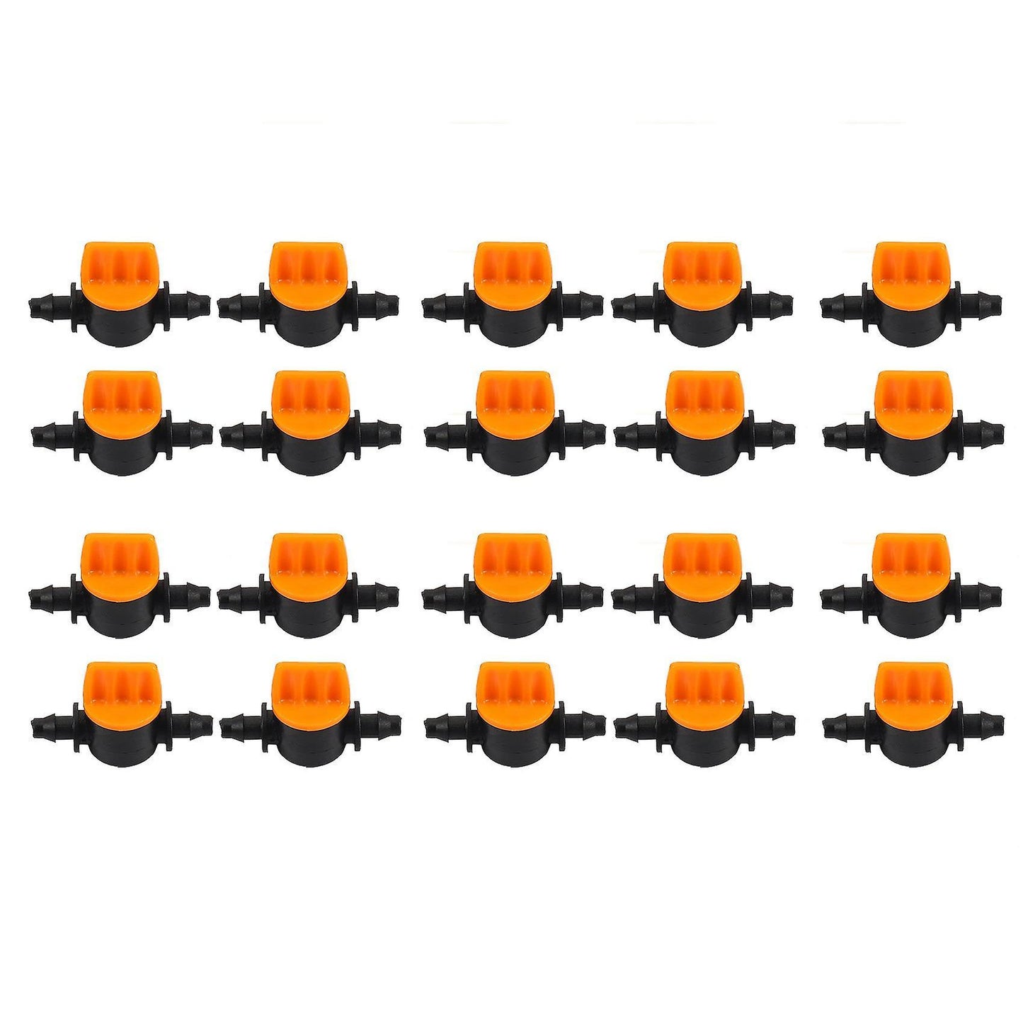 Mini Valve with 4/7mm Hose Irrigation Water Flow Control 20pcs