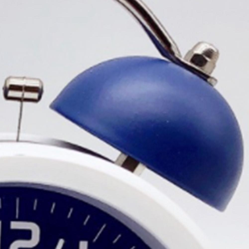 Style Alarm Clock with Twin Bell Bedside Desk and Shelf Clock Green
