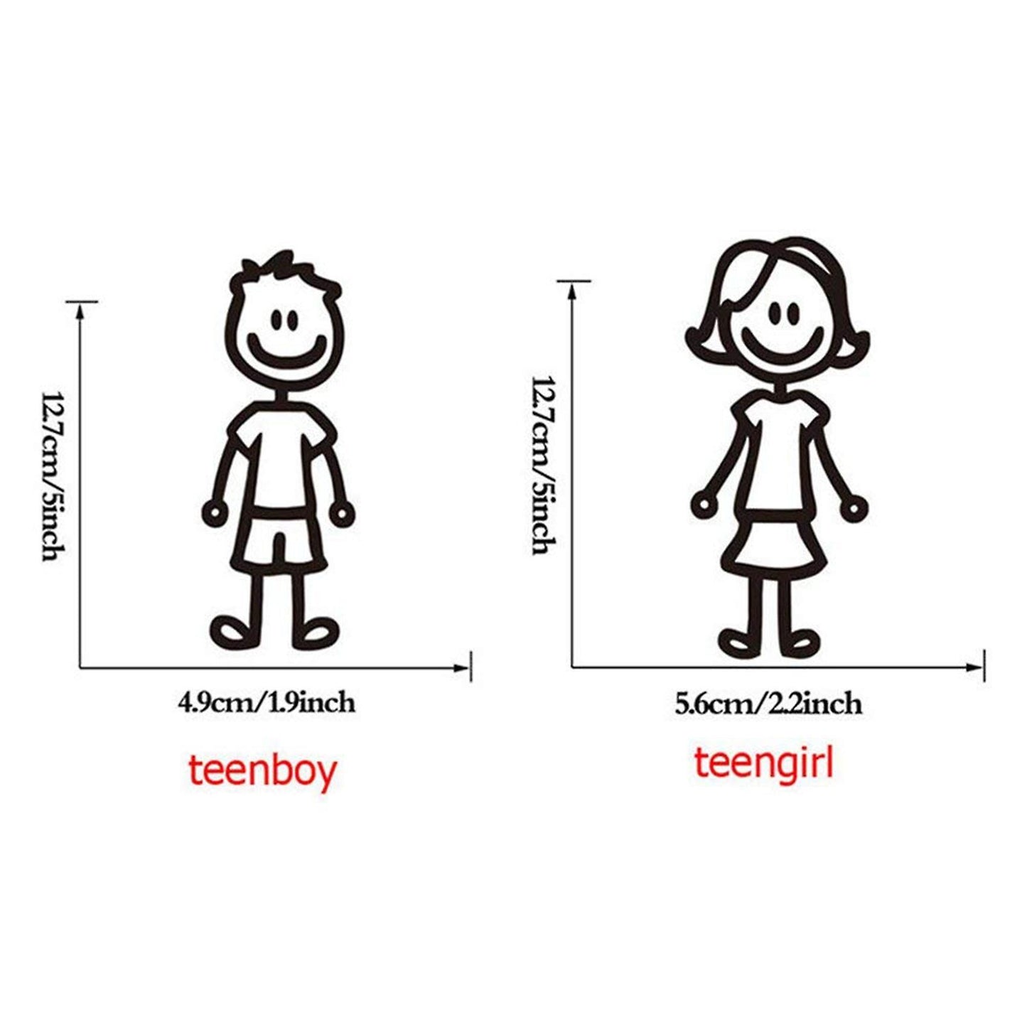 10 Stck Autoaufkleber Glcksaufkleber Stickers Fr Fenster(schwarz)