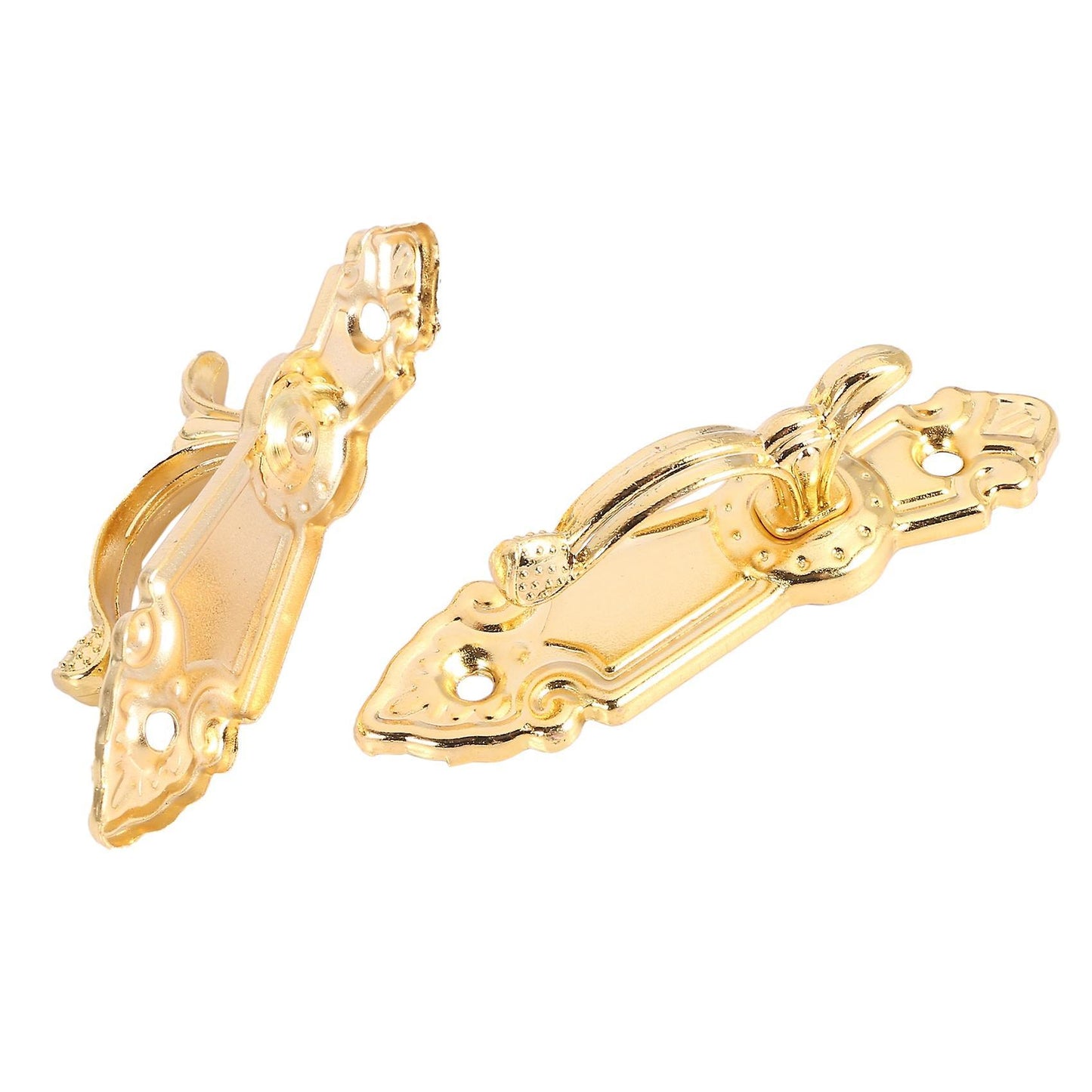 Screw Mount Curtain Tassel Tie Back Tieback Wall Hooks 2pcs Gold Tone