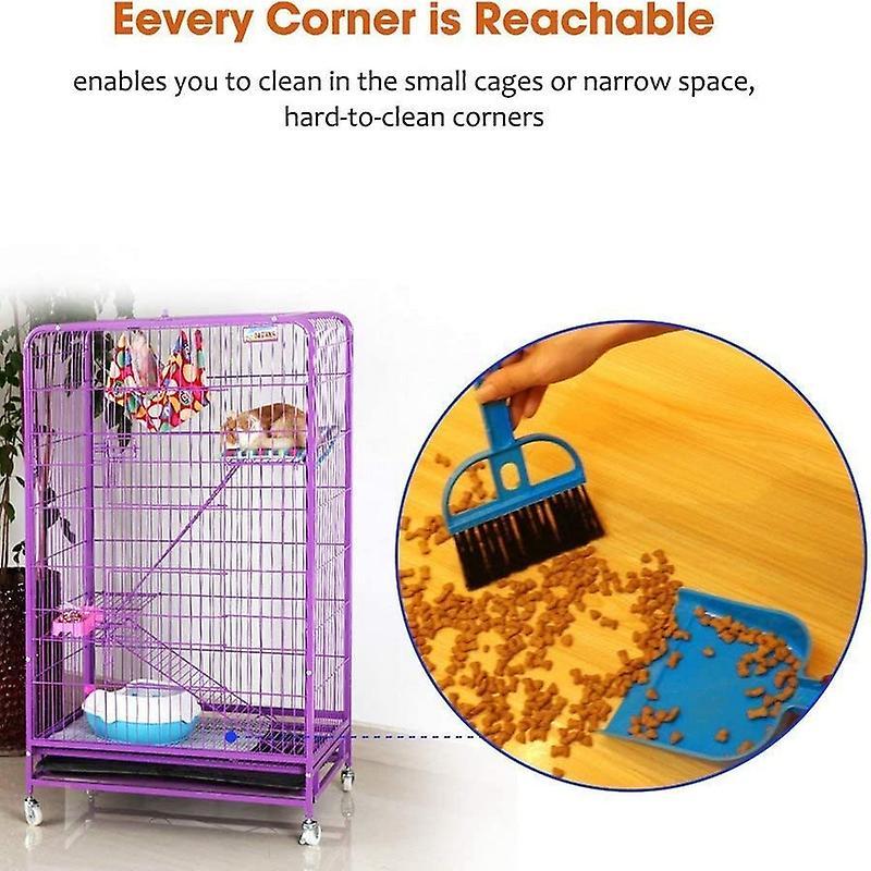 Mini Dust Pan and Brush Set for Guinea Pig Toys