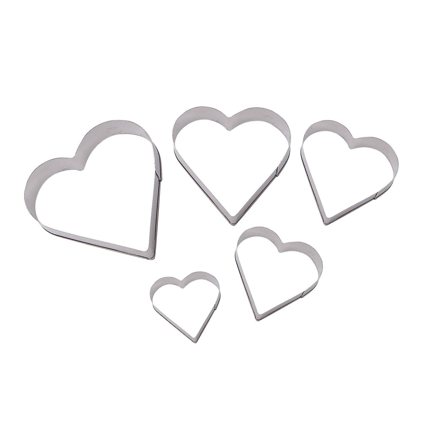 20pcs Heart, Star, Round, Flower Shapes Cookie Stainless Steel Cutter