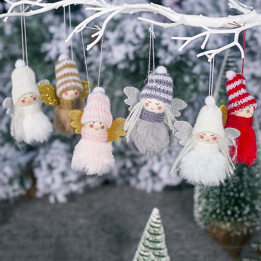 6pcs Christmas Angel Doll Cute Christmas Tree Decoration Pendant