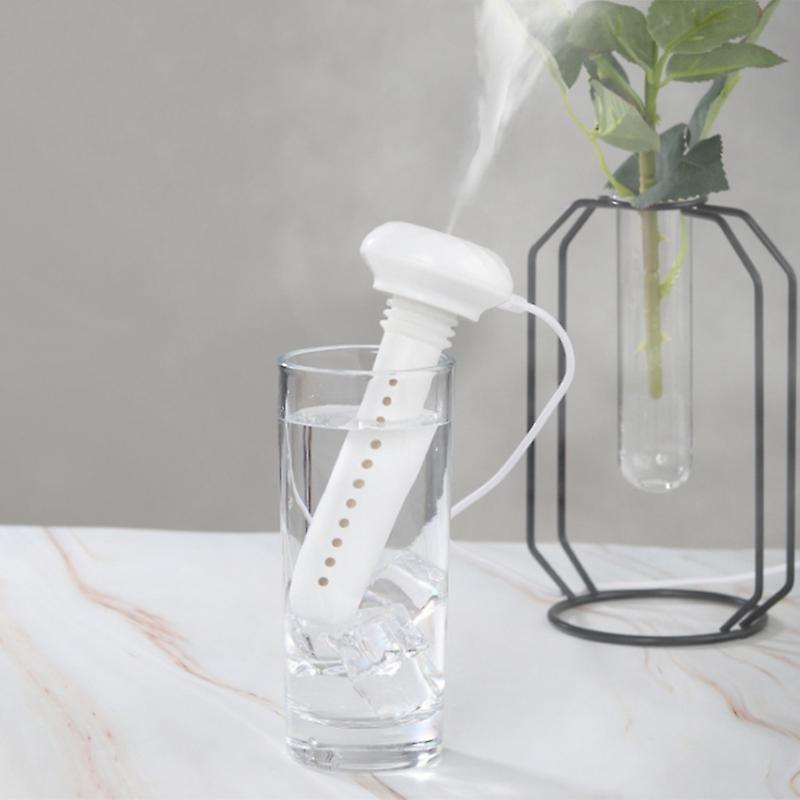 White Adjustable Height Donut Usb Humidifier Ultrasonic Mist Make