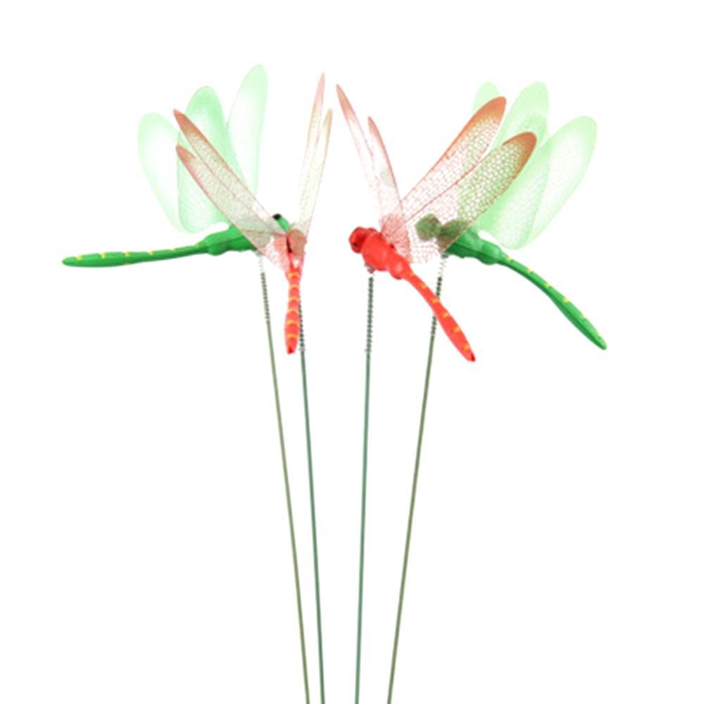 12pcs Artificial Dragonfly Butterflies Garden Decoration Outdoor