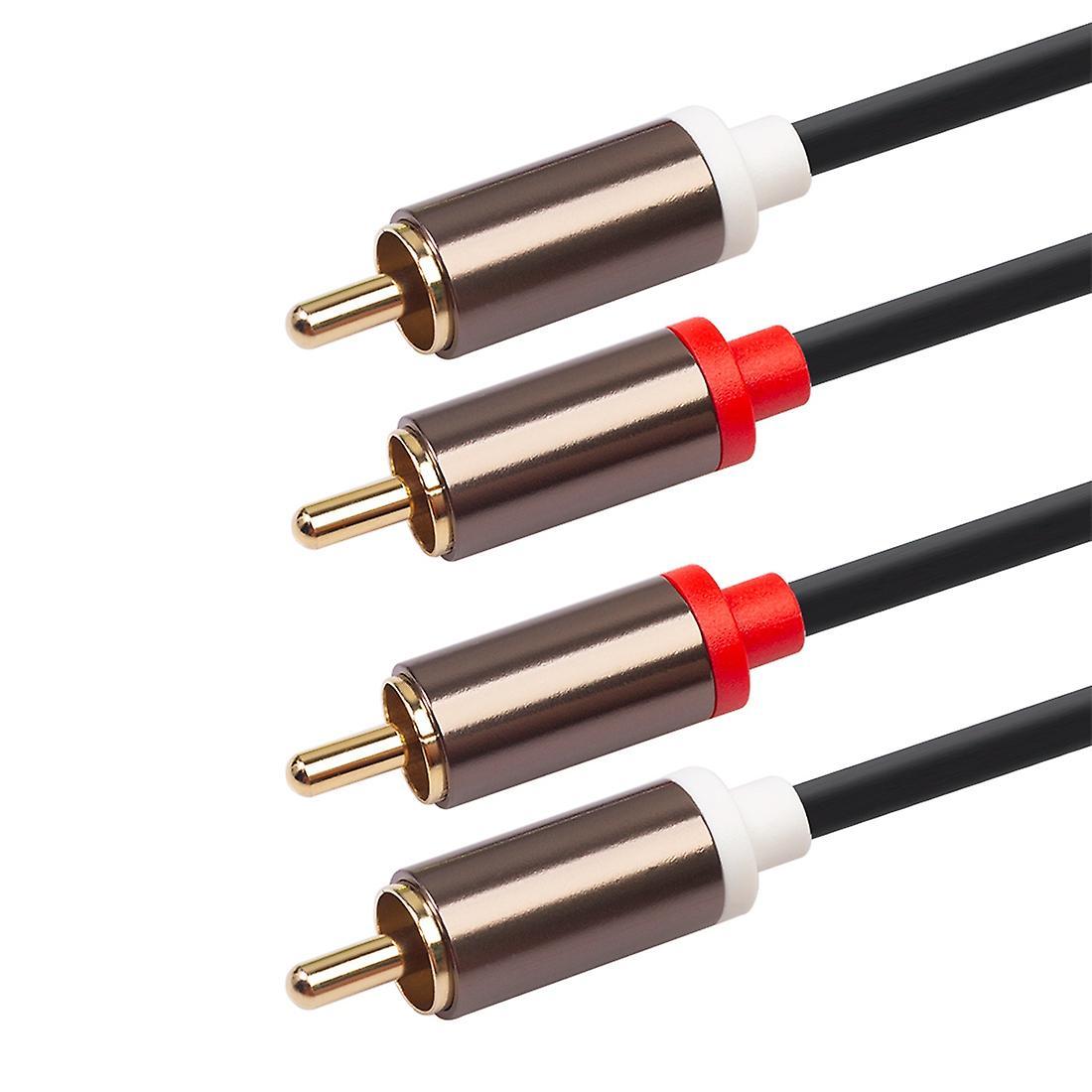 2rca to 2 Rca Male Gold-plated Audio Cable Rca Audio Cable 1m