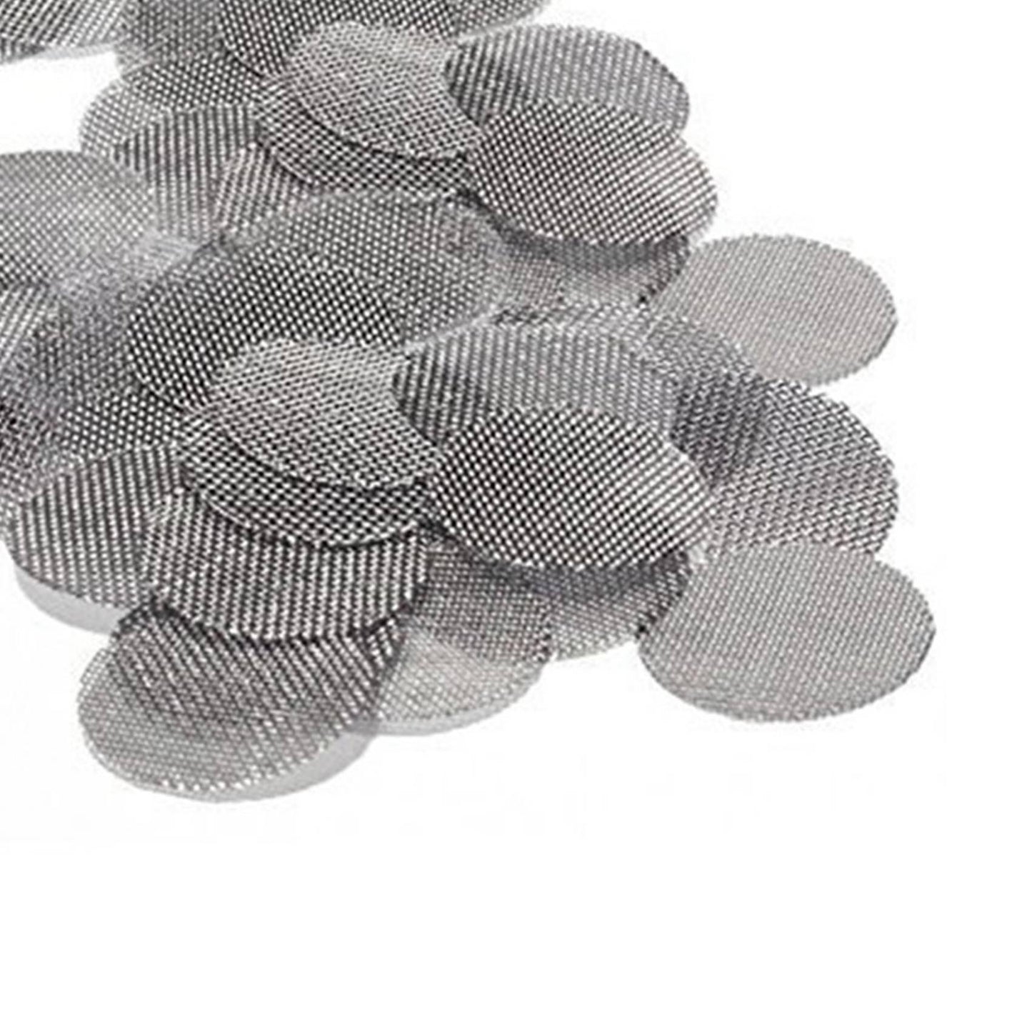 450 Pieces Stainless Steel Smoking Pipe Filters with Storage Box