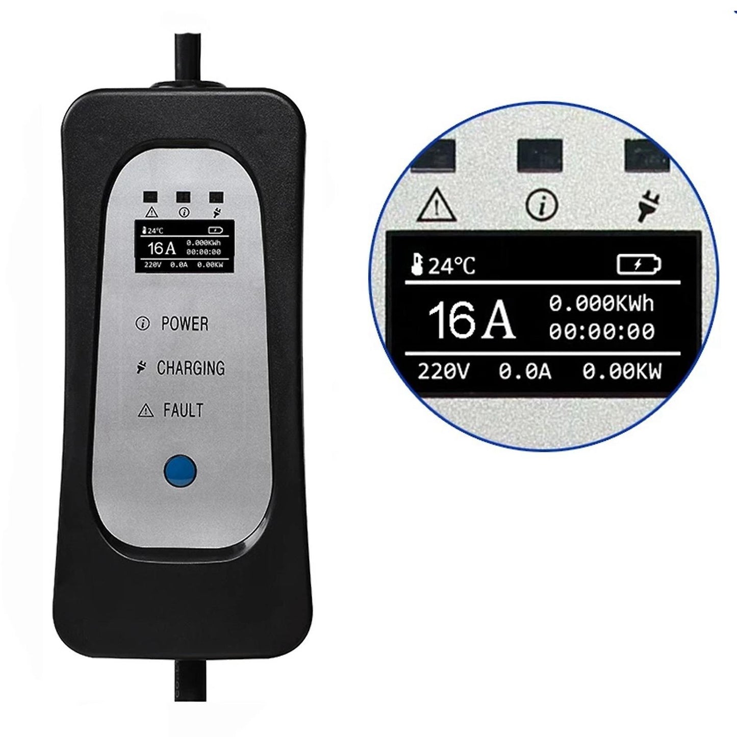 Sae Iec62196 Type 2 Evse Charger Cable 16a Compatible All Ev Cars