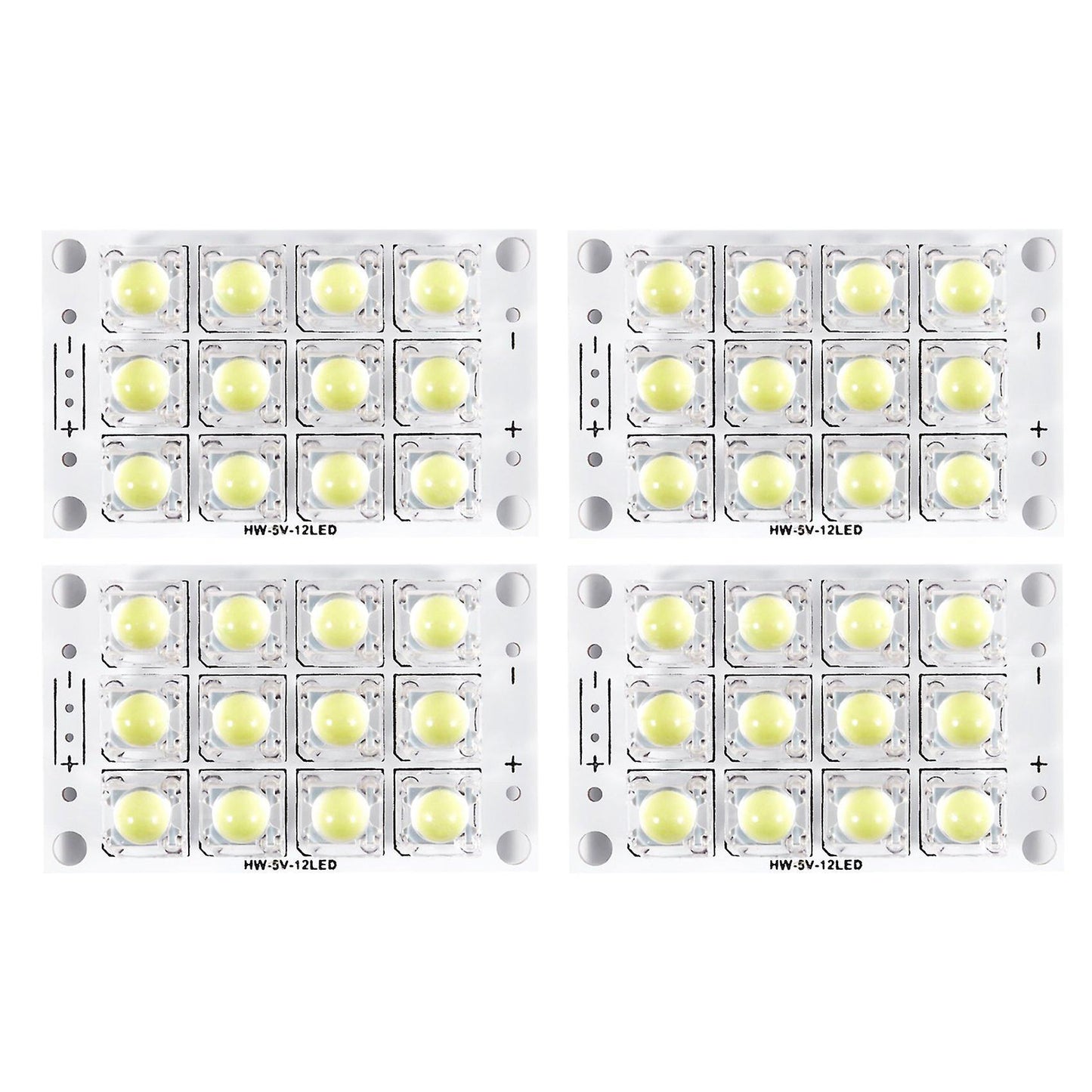 4x Dc 3v-5v-12-led-super Helle Weisse Piranha Led Platine Led Lichter
