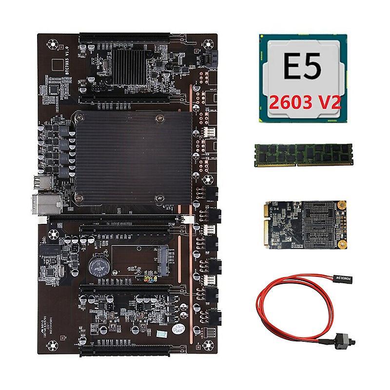 H61 X79 Btc Mining Motherboard with E5 2603 V2 Cpu+recc 4g Ddr3