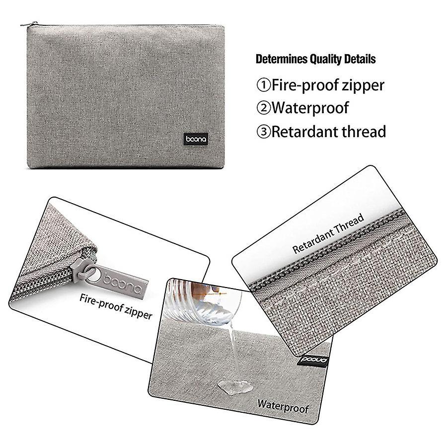 Baona Oxford Waterproof Document Bag, A4 Letter Size Document Holder