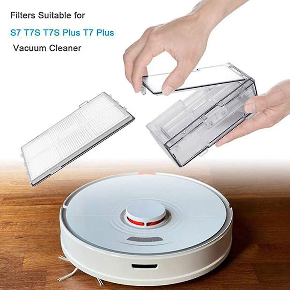 4 Pack Vacuum Filters Replacement for Roborock Xiaomi T7s T7s Plus S7