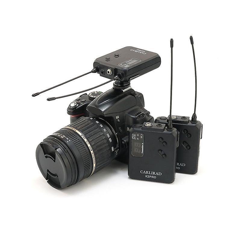 Carlirad Wireless Lavalier Microphone System for Dslr Camera Phone