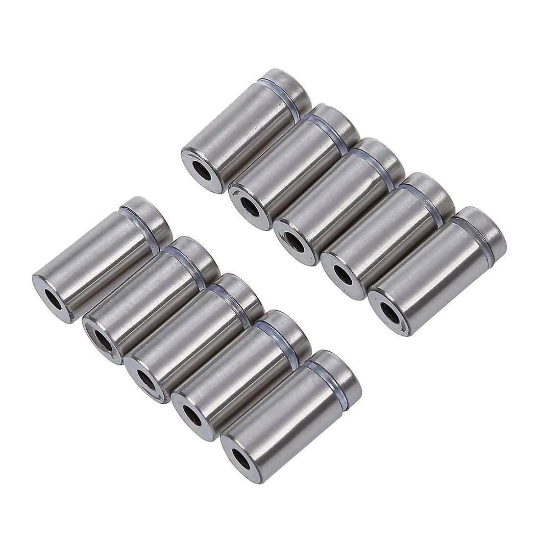 10pcs Stainless Steel Advertisment Nails Glass Wall Connector Standoff 0.98