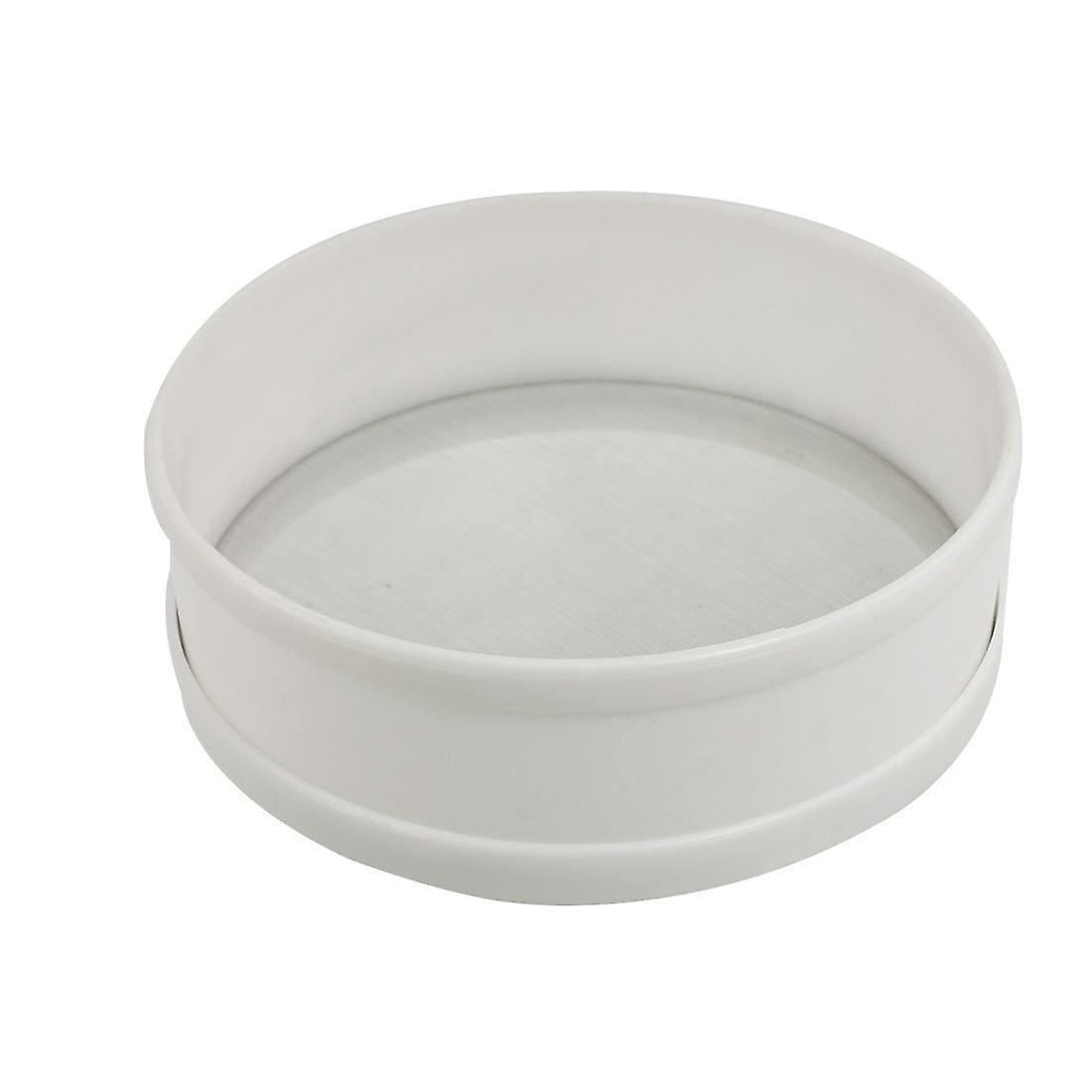 Kitchen Flour Tool White Round 0.5mm Dia Fine Mesh Sieve Strainer