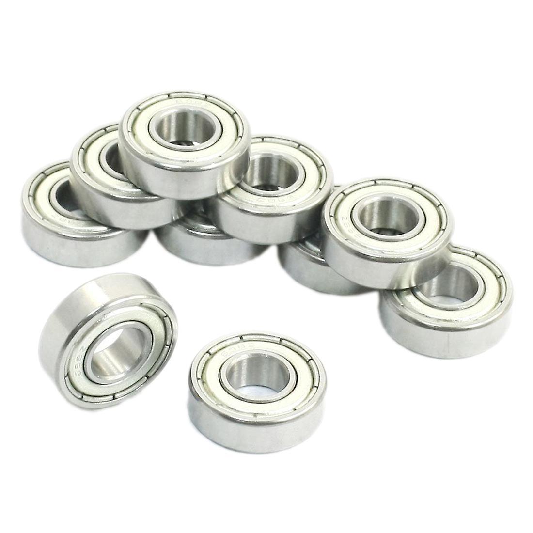 8mm X 19mm X 6mm Sealed Deep Groove Radial Ball Bearings 698z 10 Pcs