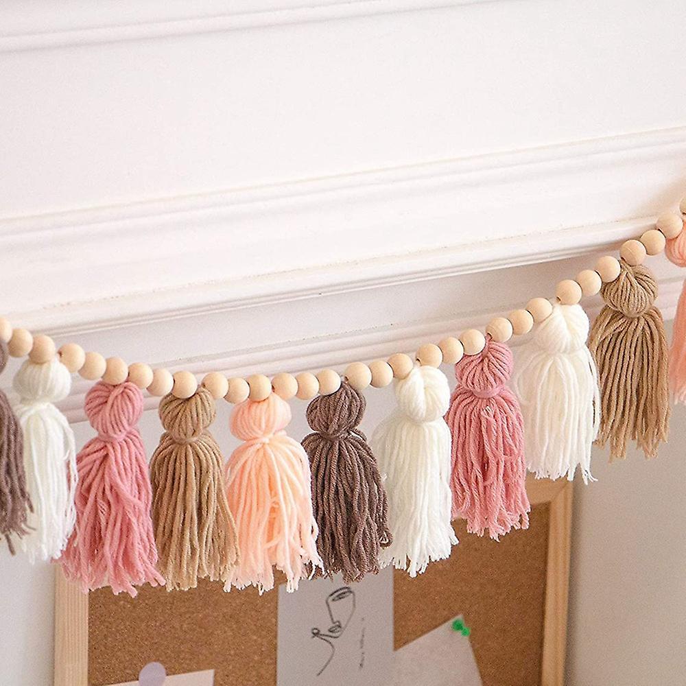 Tassel Garland - Wall Decor for Dorm, Girls Room and Nursery Room