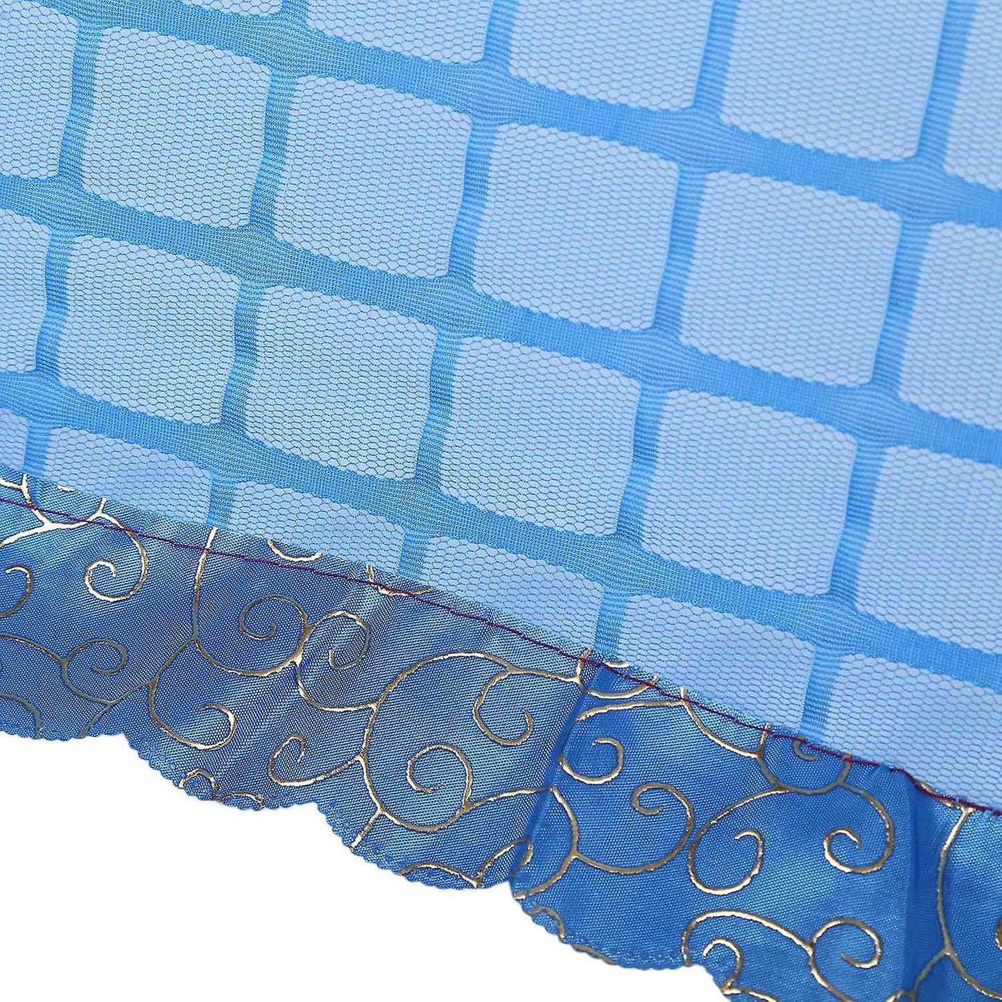 Set Of 1 Square Mesh Screen Umbrella Food Cover Tents 72x51cm(blue)