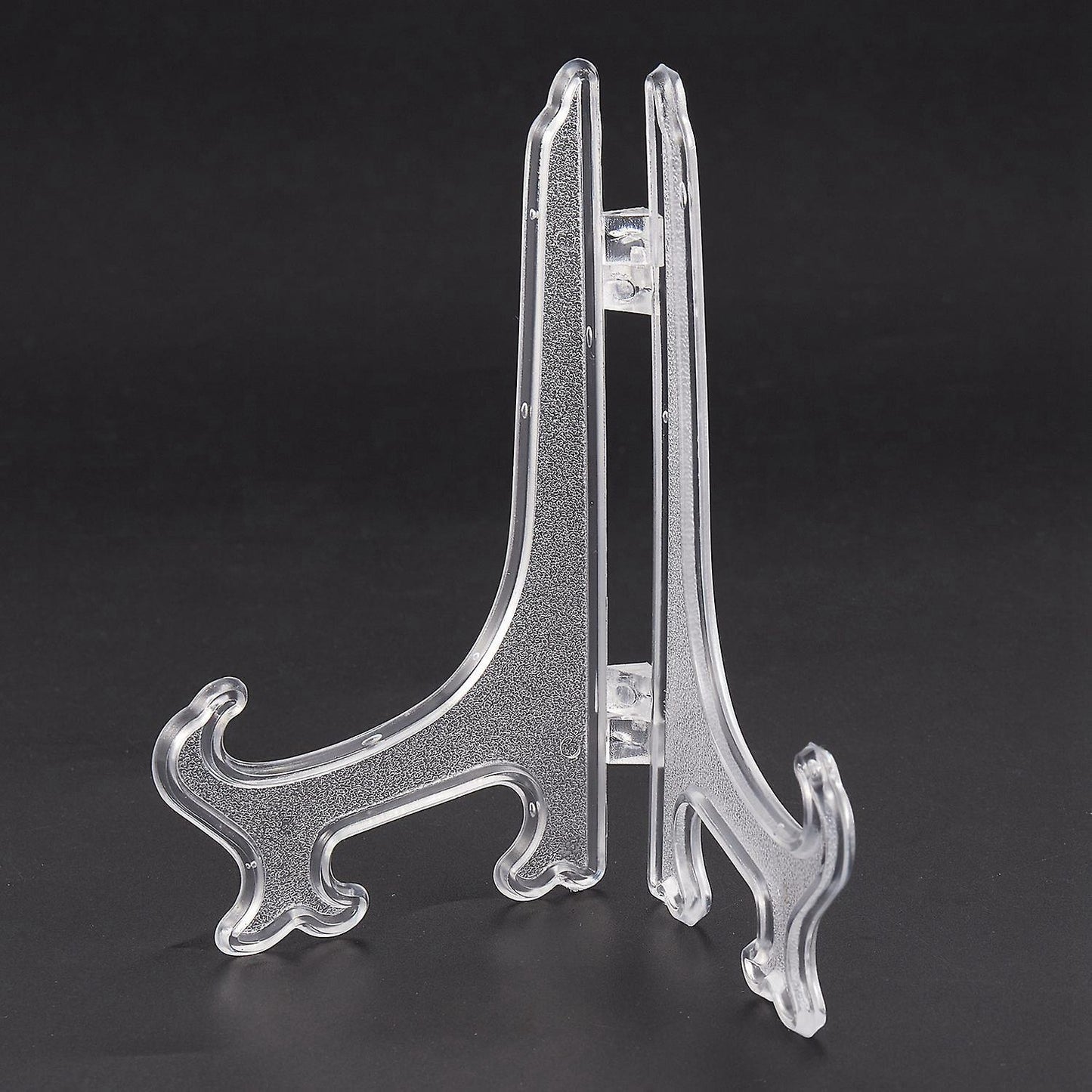 12pcs/set Clear Plastic Easels Plate Frame Photo Book Pedestal Holder