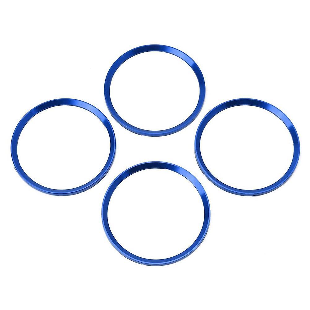 Wheel Hub Logo Ring Cover Trim for Jetta Golf Passat (blue) -4pcs