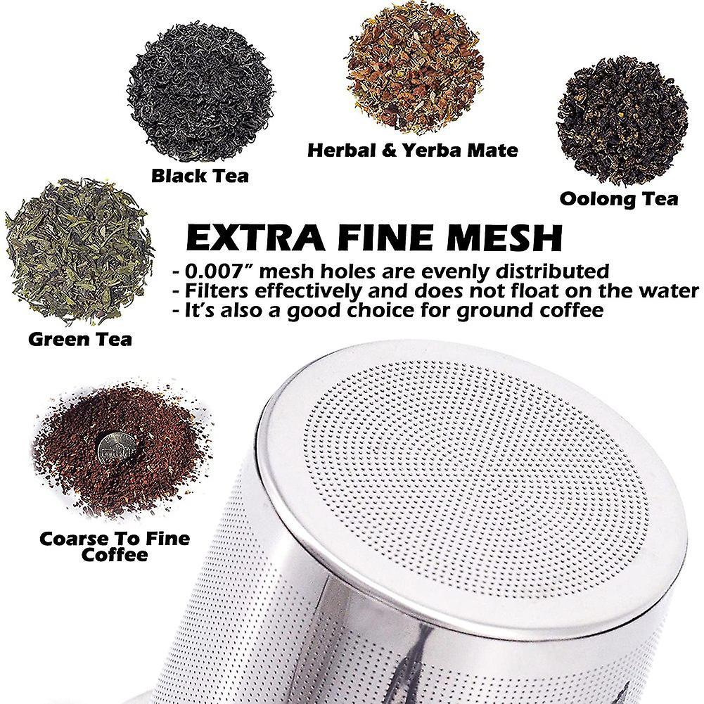 Tea Strainer,extra Fine Tea Infusers for Loose Tea,foldable(2pcs)