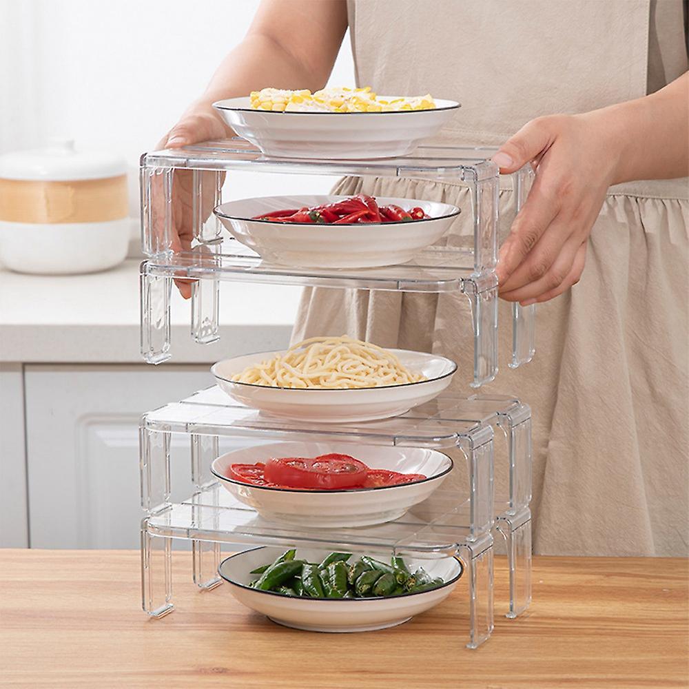 2pcs Fridge Organizer Rack Kitchen Racks Kitchen Items(brown)