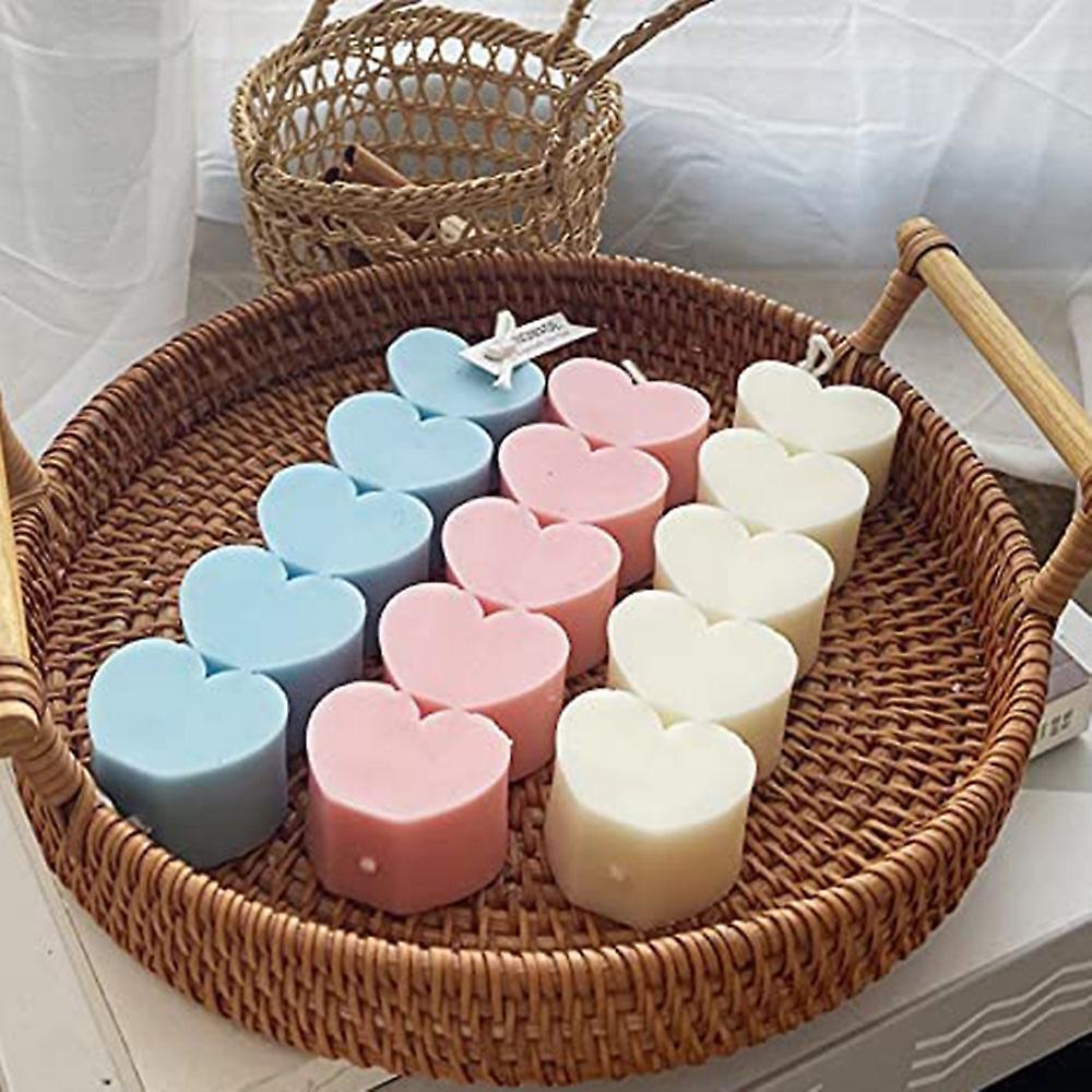 Love Heart Shape Column Silicone Candle Molds,for Diy Art Resin Epoxy