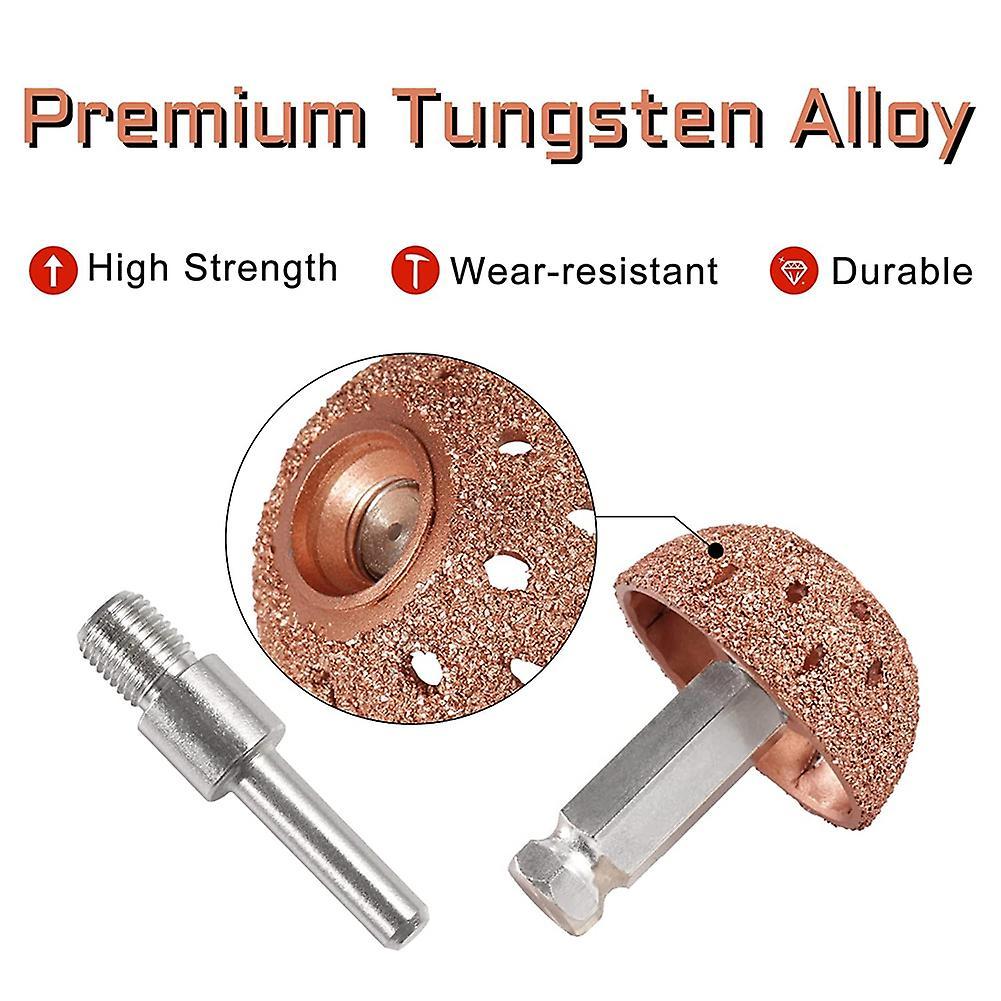 38mm Tire Buffer Wheel Bowl Type Grinding Head Tungsten Repair Tool