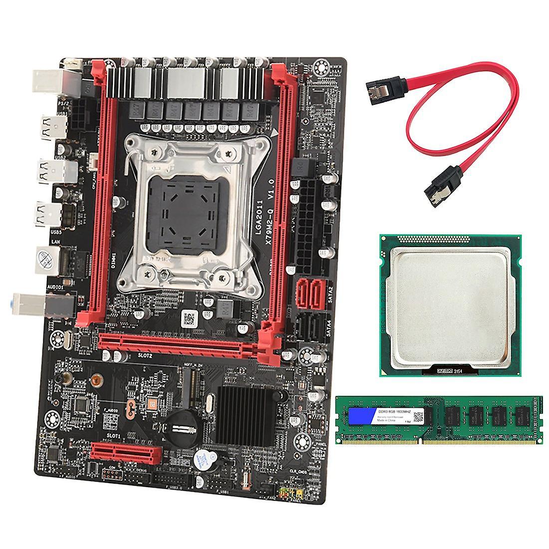 X79 (x79m-q) Motherboard with E5-2670 V2 Cpu+8g Ddr3 Ram Lga 2011