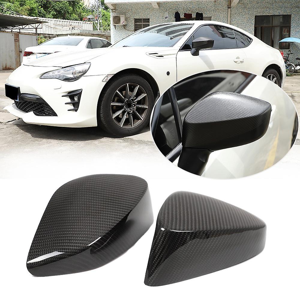 Carbon Fiber Exterior Side Rearview Mirror Decoration Cover Stickers
