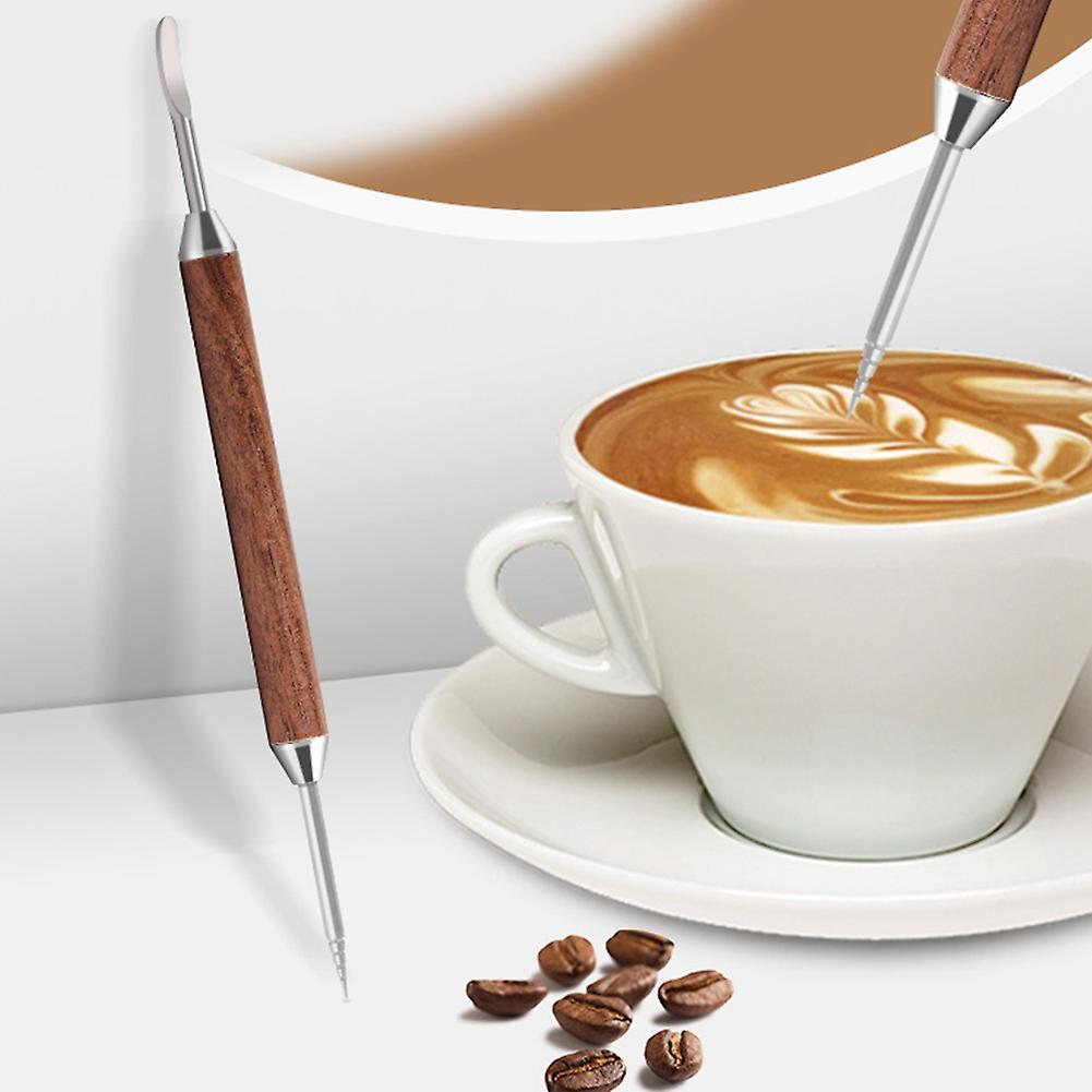 Stainless Steel Coffee Stencils Latte Foam Spatula Coffeeware