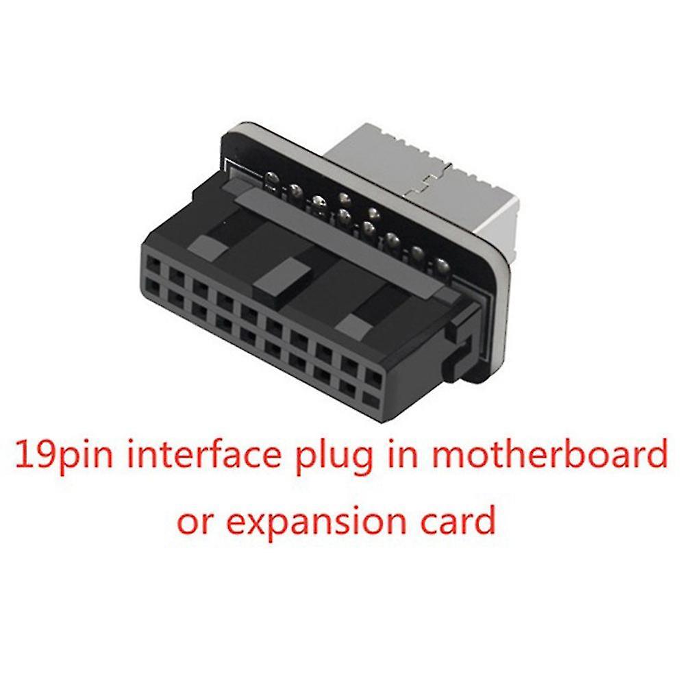 Motherboard Usb3.019p/20p to Type-e90 Degree Adapter Chassis Front