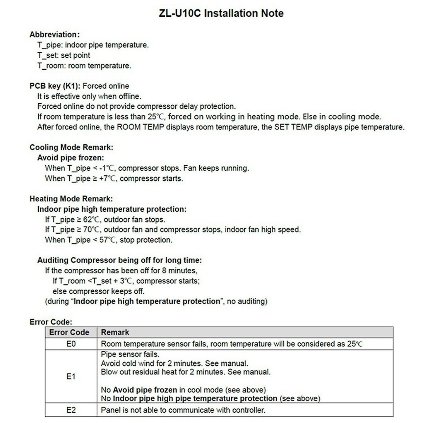 Lilytech Zl-u10c, Universal Ac Control System, Cabinet Ac Control Pcb