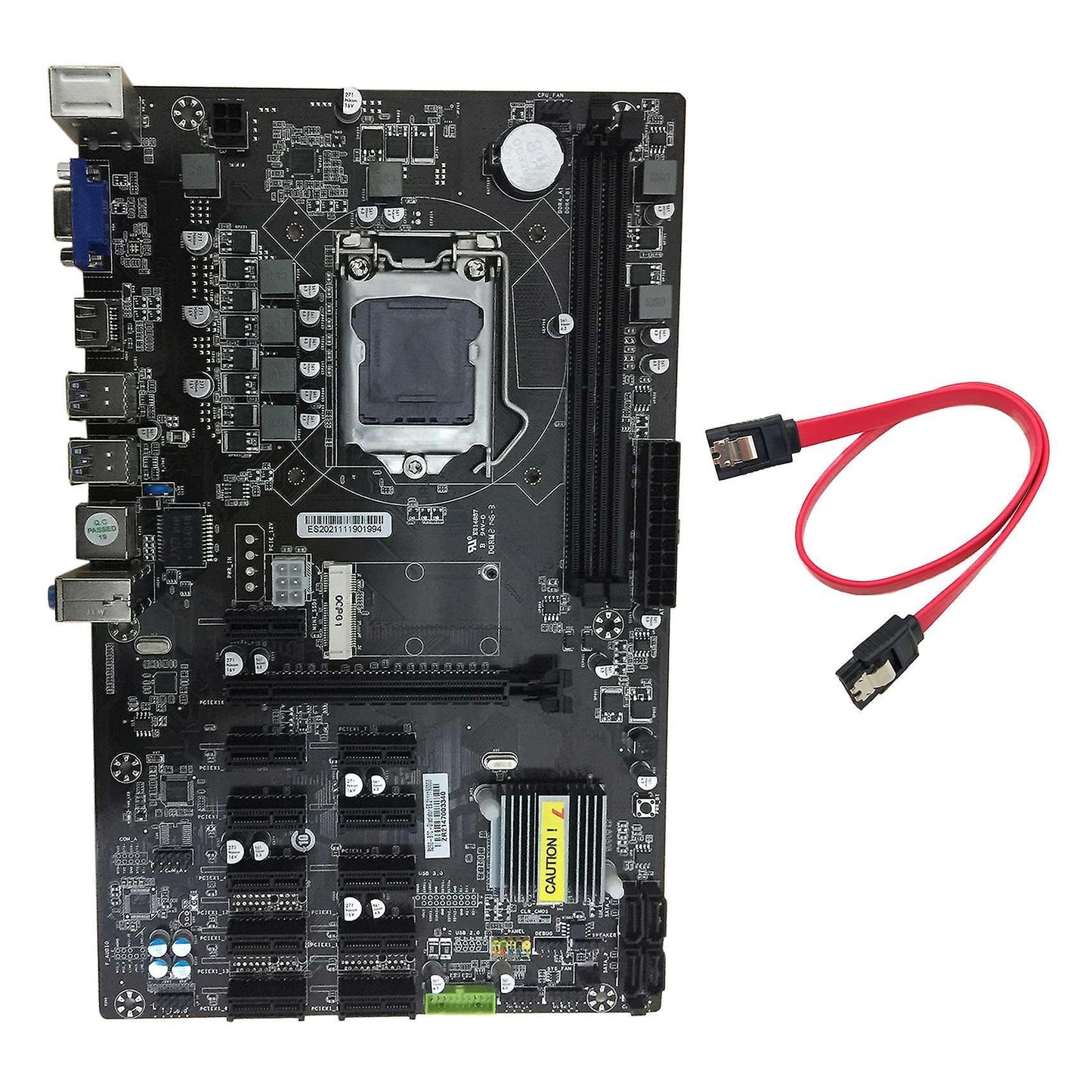 B250 Btc Motherboard 12 Pci-e Slots with Cable for Bitcoin Mining