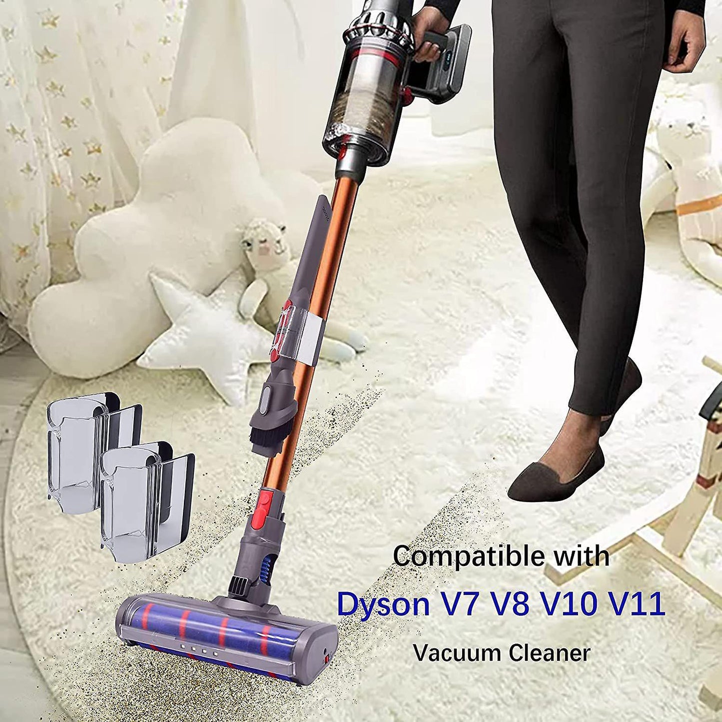 2 Pcs for Dyson V11 V10 V8 Cordless Vacuum Cleaner Suction Head Clip