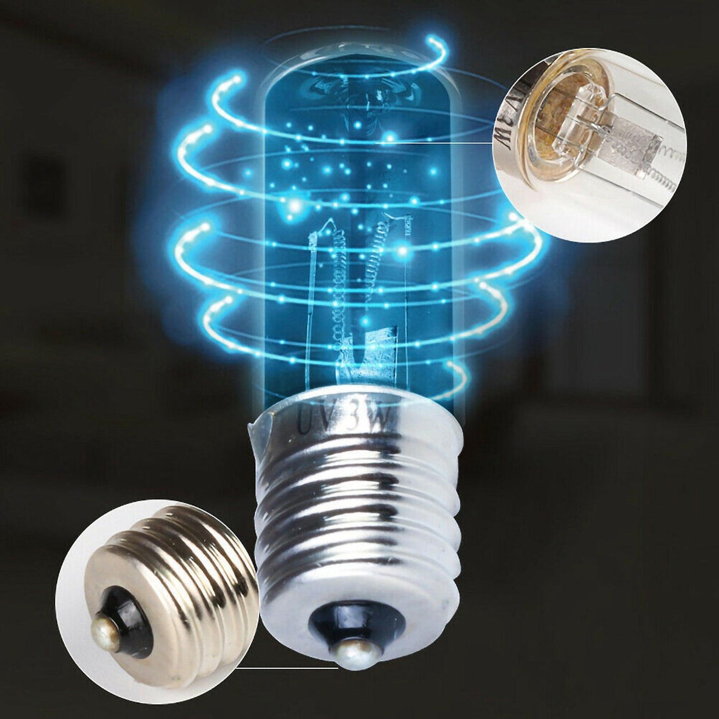 Uvc Mites Lights Germicidal Lamp Bulb Ultraviolet Dc 10v Uv Light