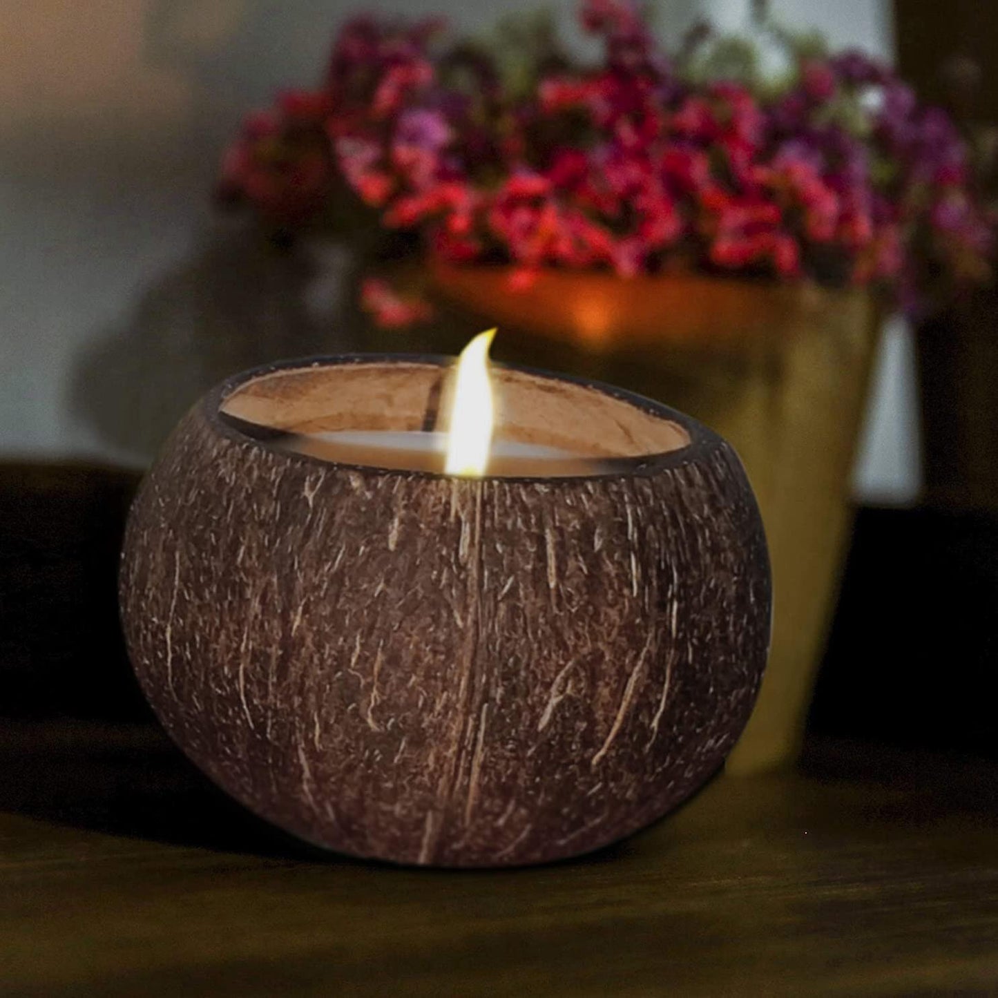 Can Pouring Candle Coconut Shell Bowl,coconut Shell,coconut Wood Bowl
