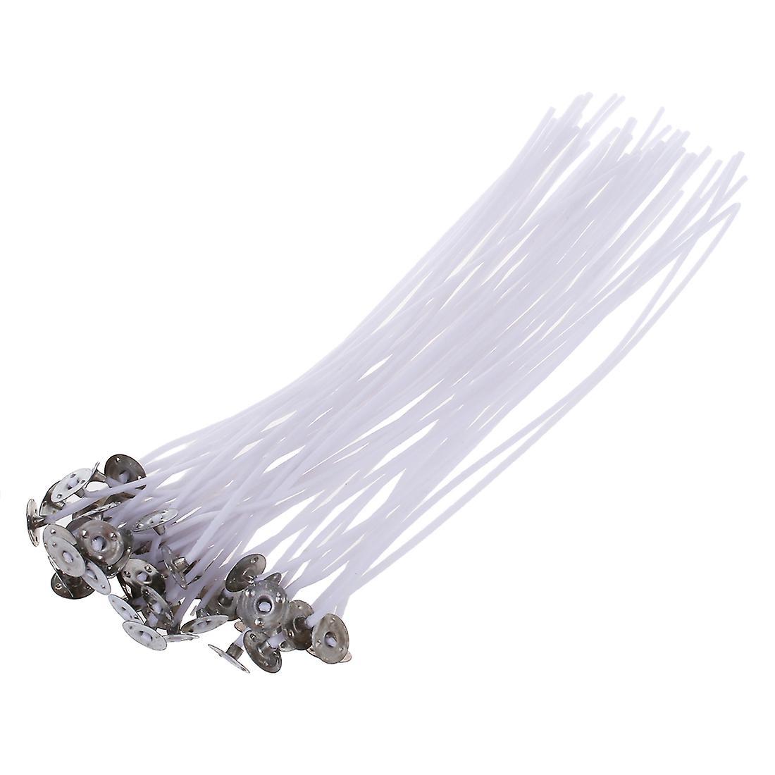 50 X Candle Wicks Cotton Core Pre Waxed with for Candle 8"