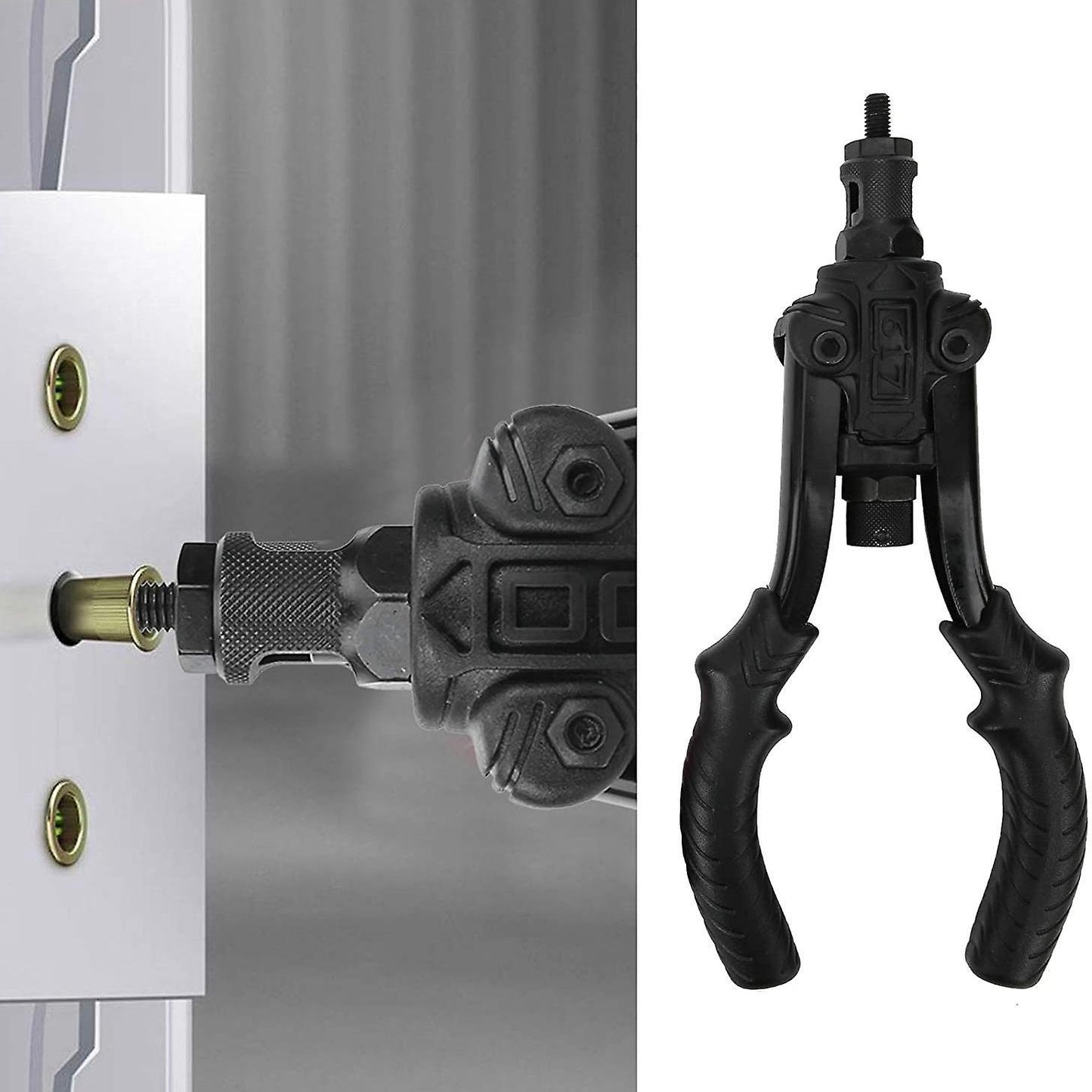 Black Double Handle Nut Kit Household Manual Nailing Tool