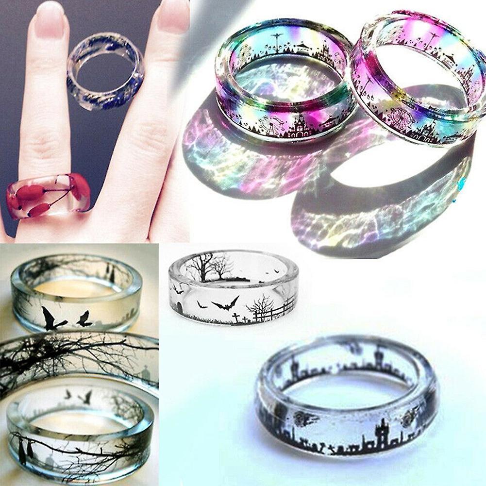 Diy Resin Ring Mold,silicone Molds for Hole Rings Mold Handmade Diy